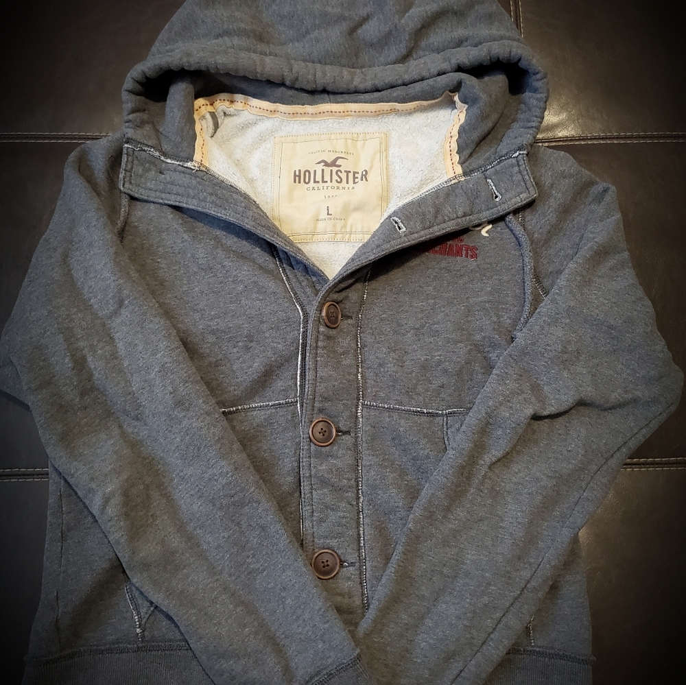 Hollister Button Hoodie